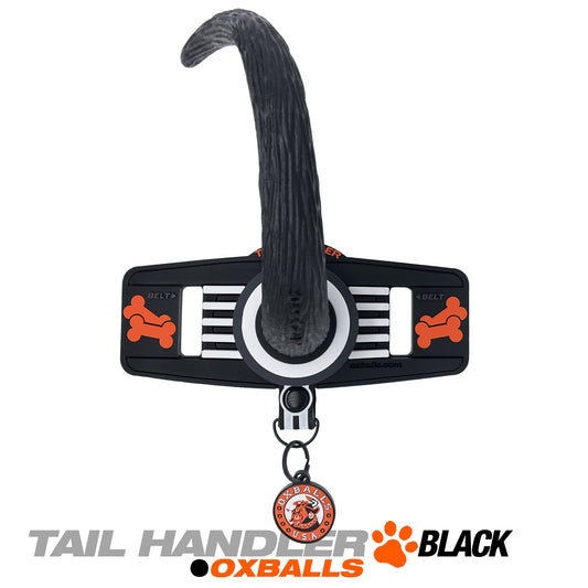 Tail Handler - Belt Strap Show Tail - Black OX-3055-BLK