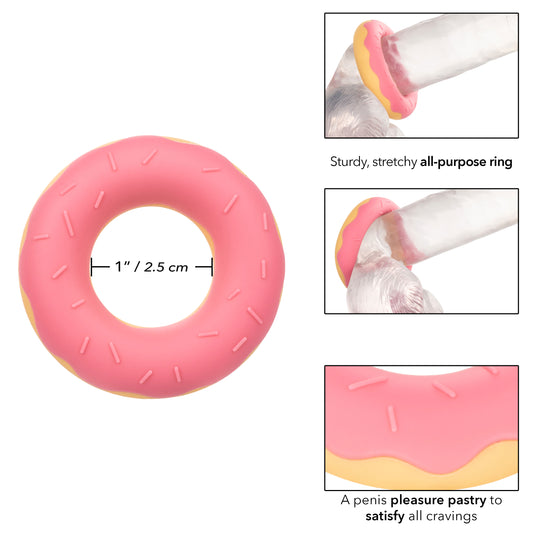 Naughty Bits Dickin Donuts Silicone Donut Cock Ring - Pink SE4410502