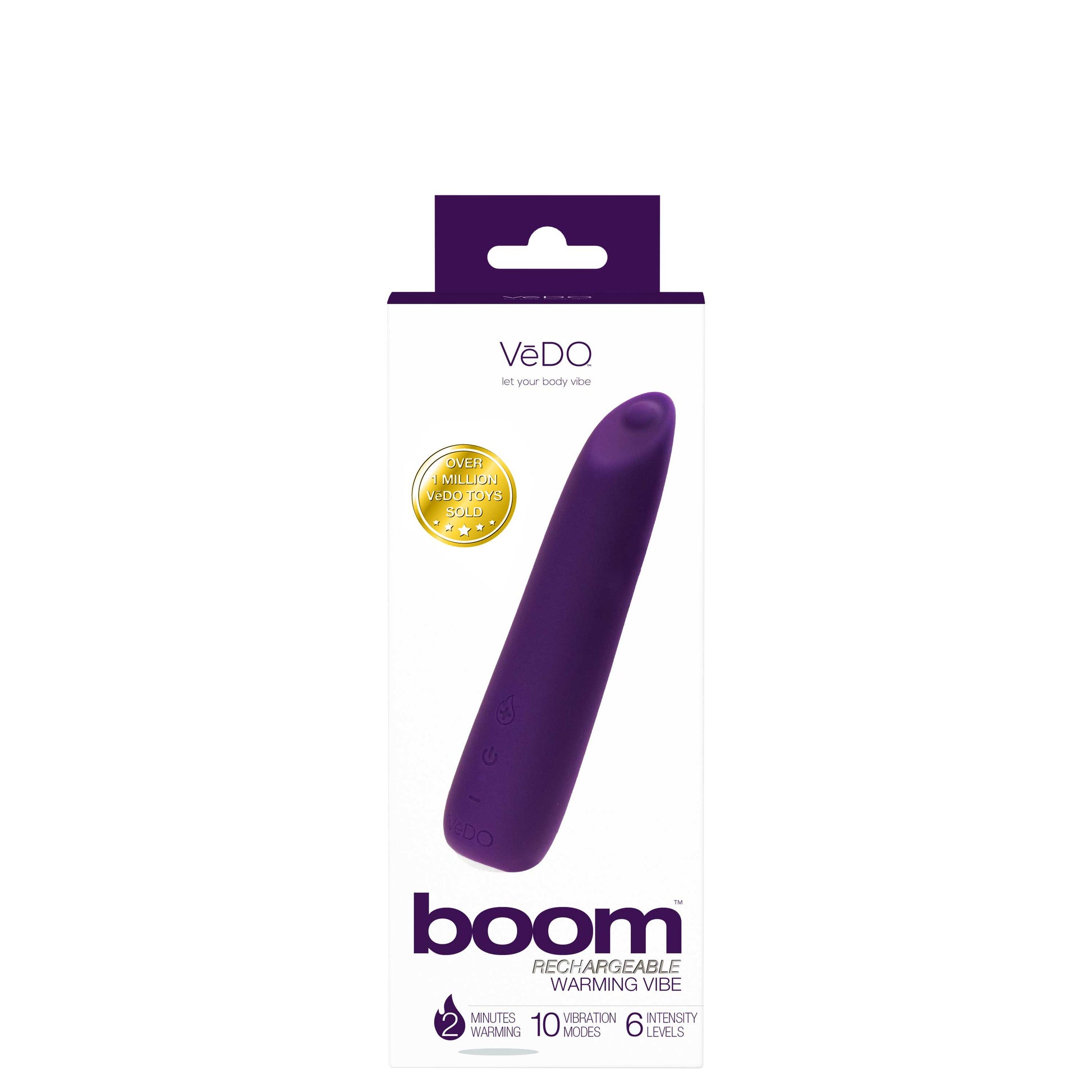 Boom Rechargeable Warming Vibe - Deep Purple VI-F1513