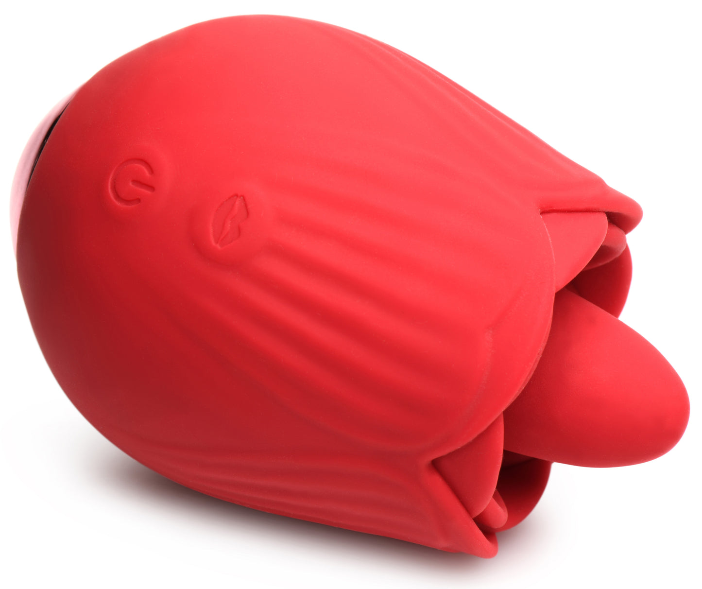 Bloomgasm - French Rose Licking and Vibrating Stimulator - Red INM-AH037
