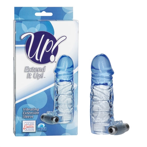 Up Extended It Up Vibrating Extension Sleeve - Blue SE1473613