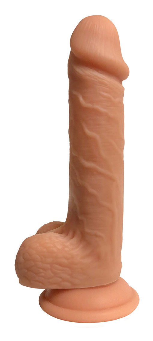 Easy Rider 7 Inch Dual Density Dildo With Balls - Light CN-18-0923-10