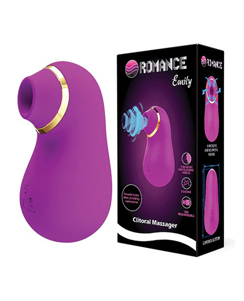 Pretty Love Romance Emily Sucking Clitoral Massager - Fuchsia BI-MC33