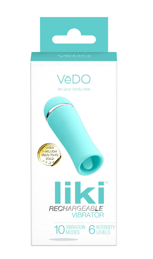 Liki Rechargeable Flicker Vibe - Tease Me Turqoise VI-F1101