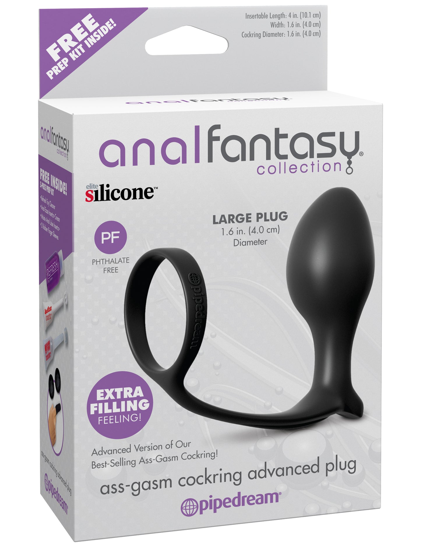 Anal Fantasy Collection Ass Gasm Cockring Advanced Plug PD4694-23