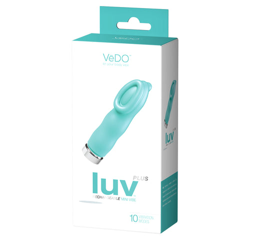 Luv Plus Rechargeable Mini Vibe - Tease Me Turquoise VI-M0701