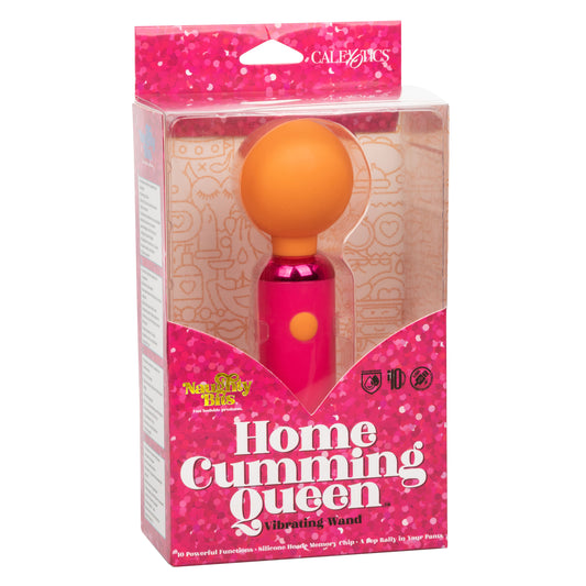 Naughty Bits Home Cumming Queen Vibrating Wand - Orange/pink SE4410383