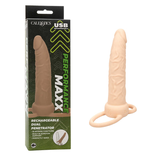 Performance Maxx Rechargeable Dual Penetrator -  Ivory SE1634053
