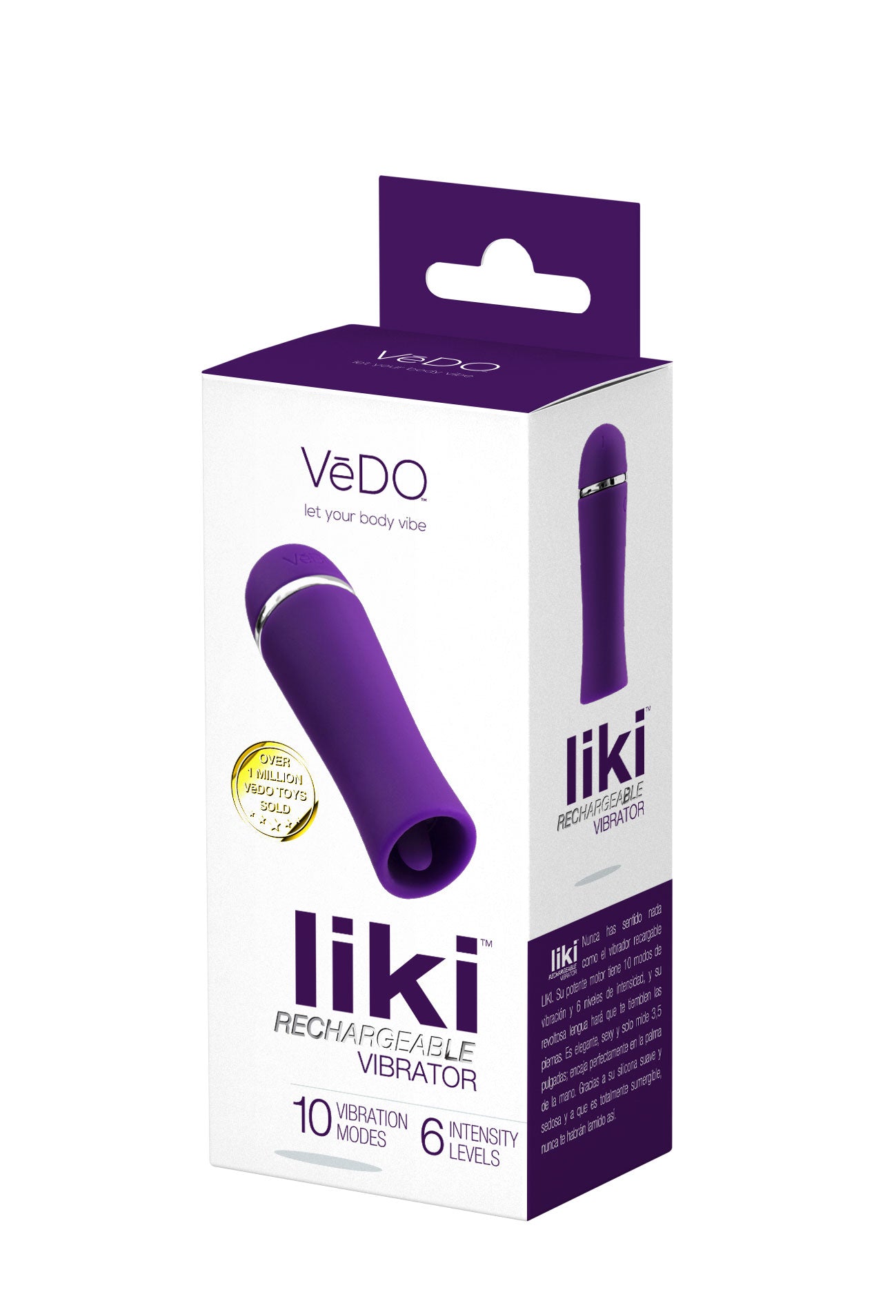 Liki Rechargeable Flicker Vibe - Deep Purple VI-F1113