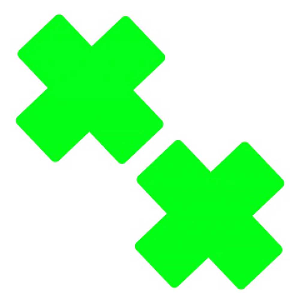 Neon Greeny Temperature Reactive X Factor Nipple Cover Pasties NN-HRGR-XF-NS