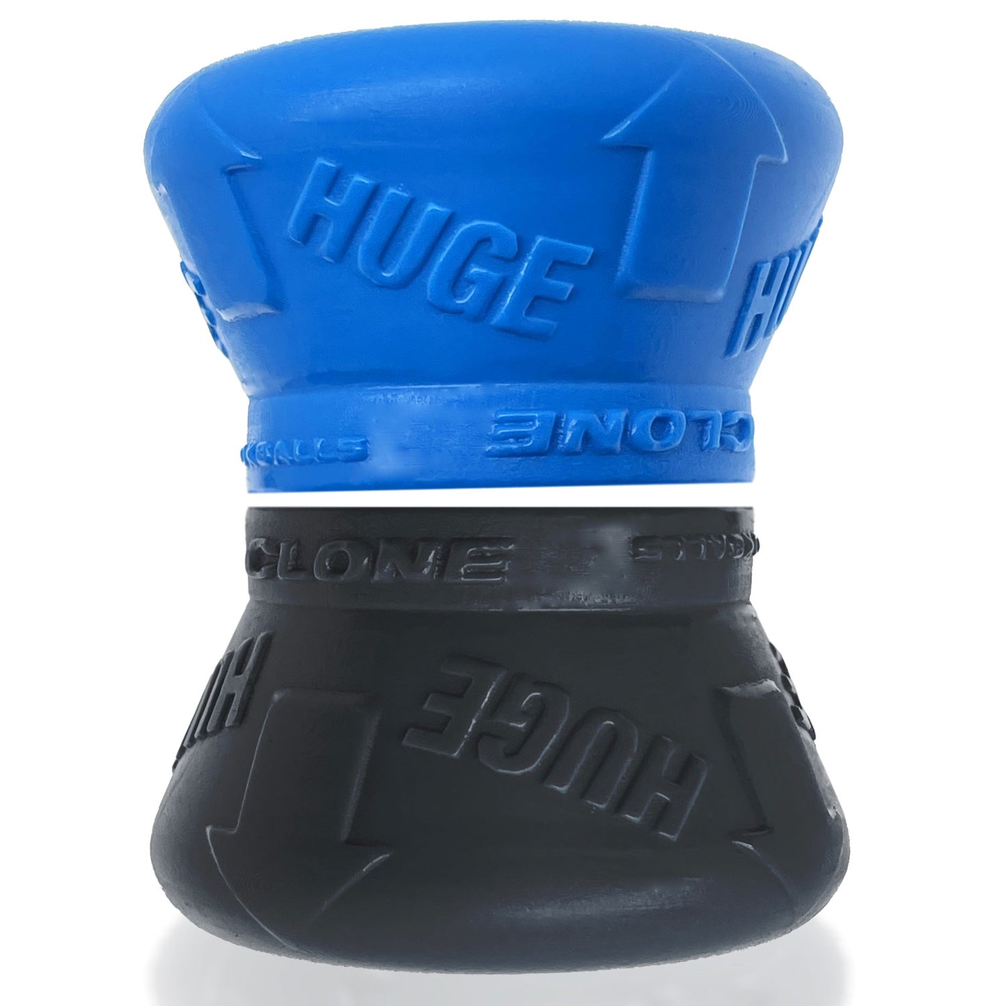 Clone Duo Huge - 2-Pack Ballstretcher - Pool Blue / Black OX-1919-BLUHUG