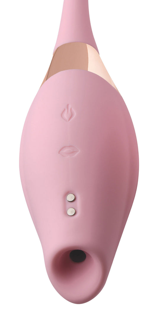 Shegasm 8x Tandem Plus Silicone Suction Clit Stimulator and Egg INM-AG674