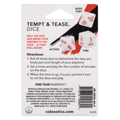 Tempt and Tease Dice SE2434202