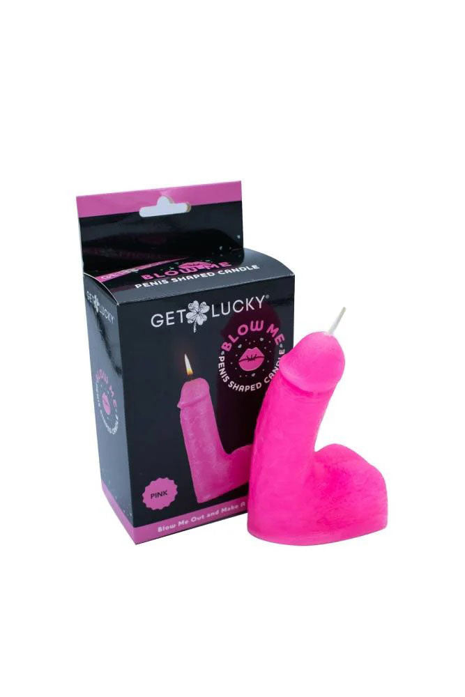 Blow Me Penis Candle - Pink