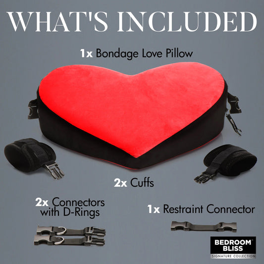 Bondage Love Pillow - Black/red BB-AH365