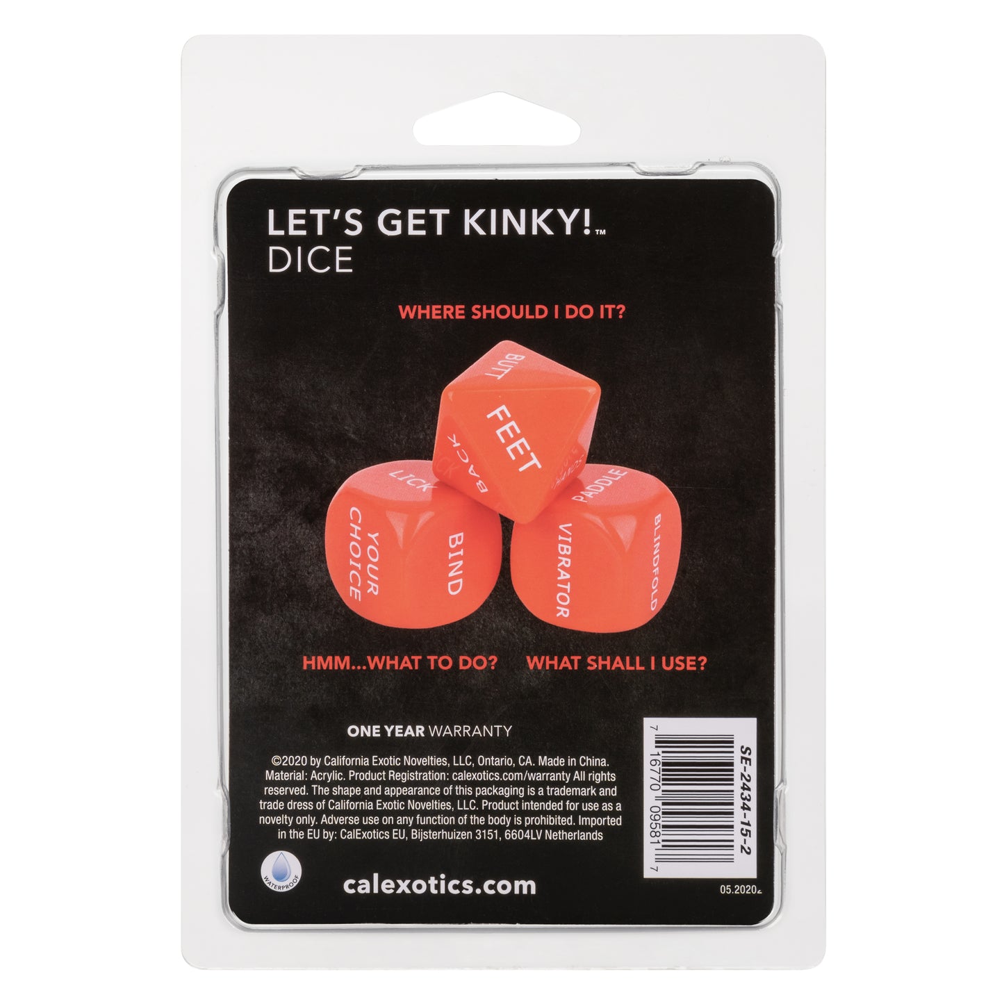 Let's Get Kinky Dice SE2434152