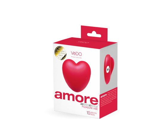 Amore Rechargeable Pleasure Vibe - Red VI-H0117