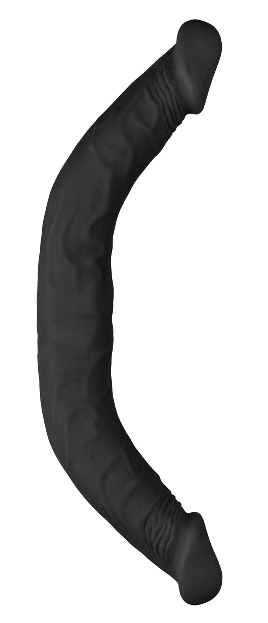 18 Inch Double Dong - Black SH-REA103BLK