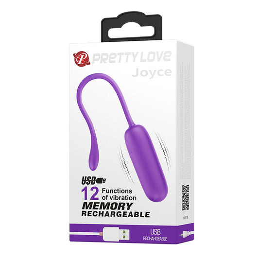 Pretty Love Joyce Vibrating Egg - Purple BI-014665-2
