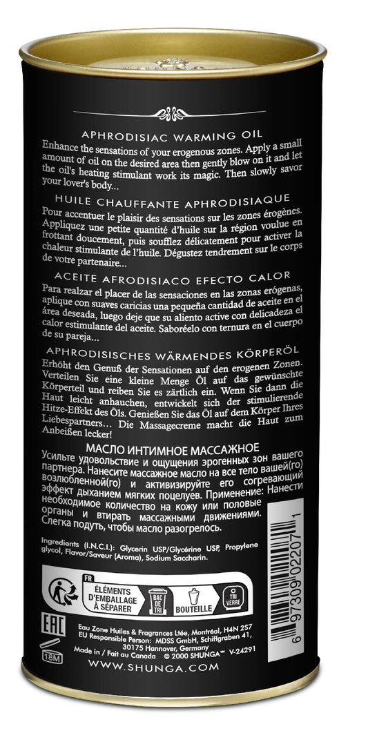 Aphrodisiac Warming Oil - Vanilla Fetish