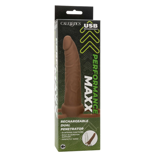 Performance Maxx Rechargeable Dual Penetrator - Brown SE1634063