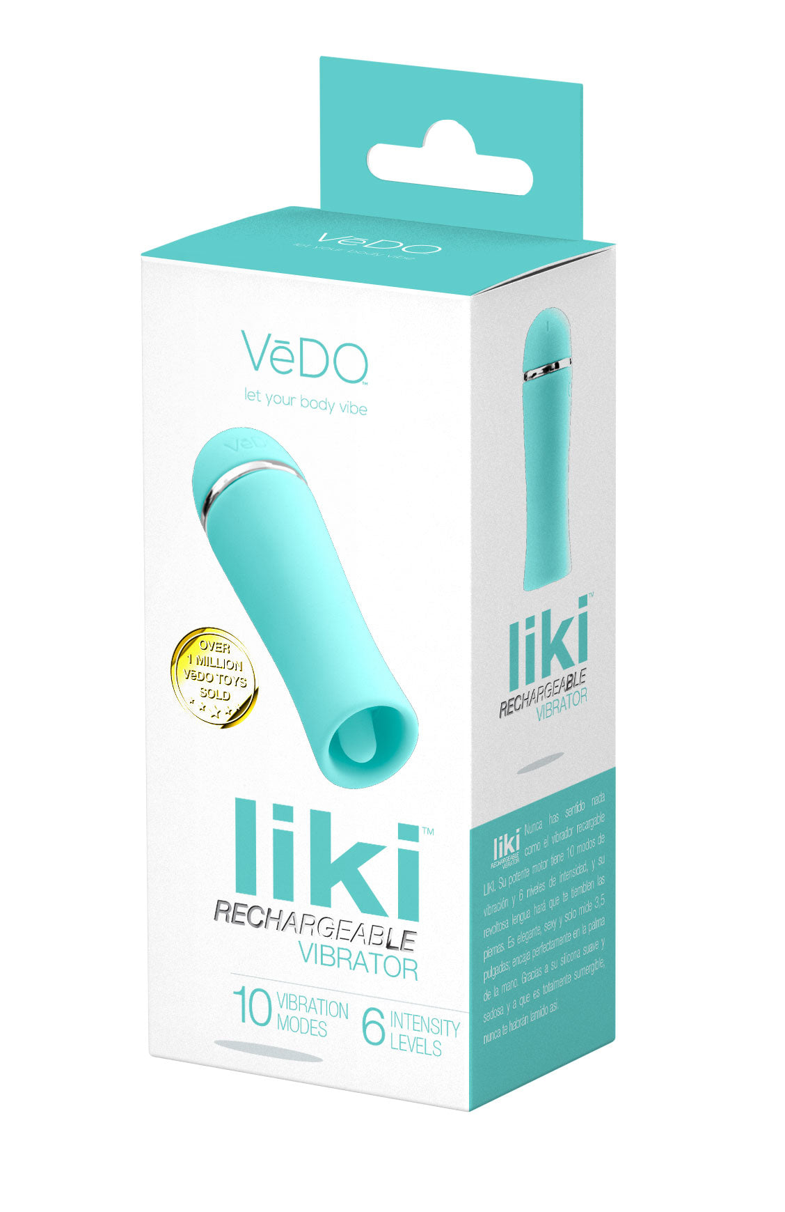 Liki Rechargeable Flicker Vibe - Tease Me Turqoise VI-F1101