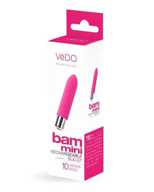 Bam Mini Rechargeable Bullet Vibe - Foxy Pink VI-P1409