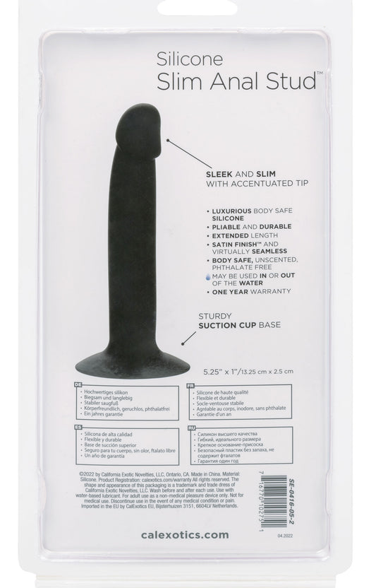Silicone Slim Anal Stud - Black SE0416052