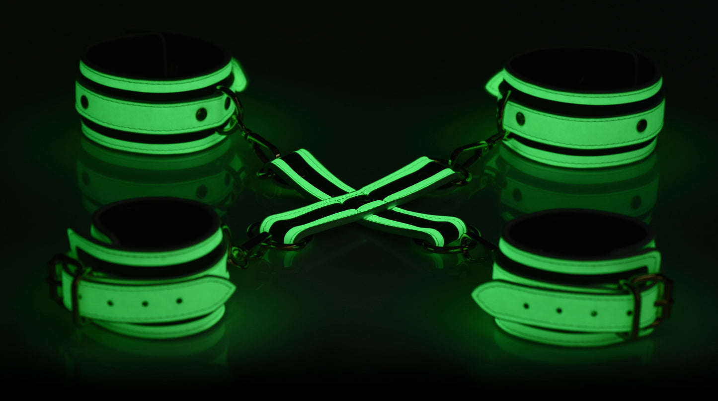 Kink in the Dark Glowing Hog-Tie Bondage Set MS-AG622