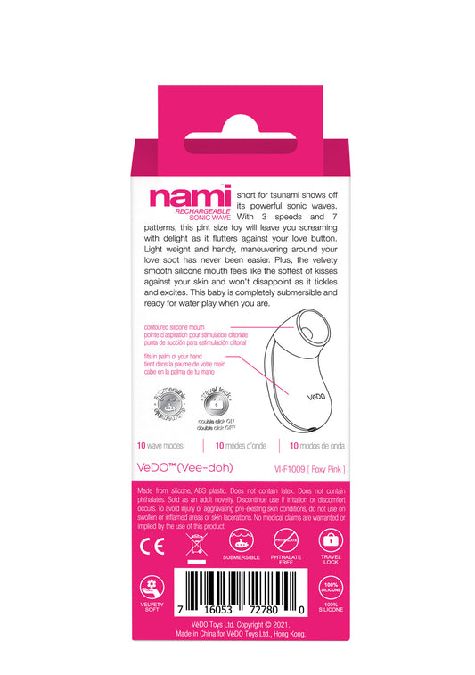 Nami Rechargeable Sonic Vibe - Foxy Pink VI-F1009
