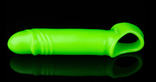 Smooth Stretchy Penis Sleeve - Glow in the Dark OU-OU740GLO