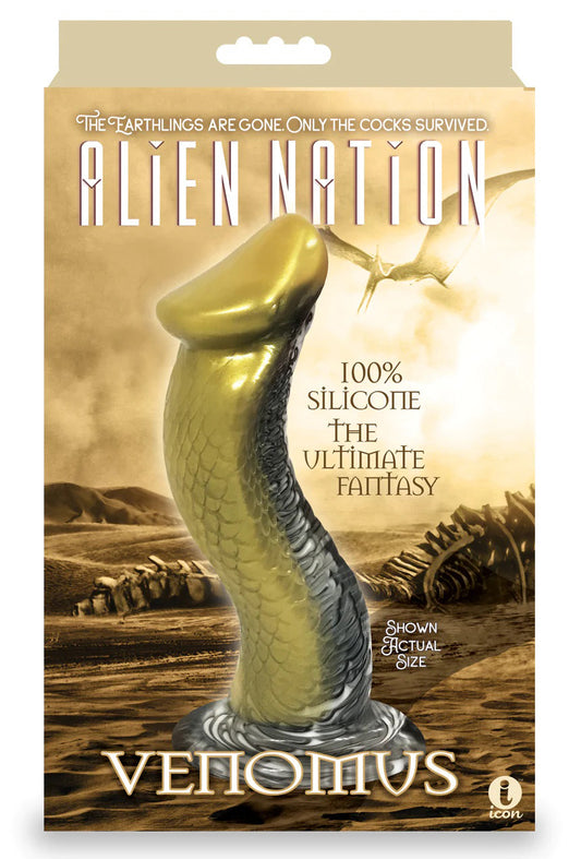 Alien Nation Venomus Silicone Creature Dildo -  Gold IC1351