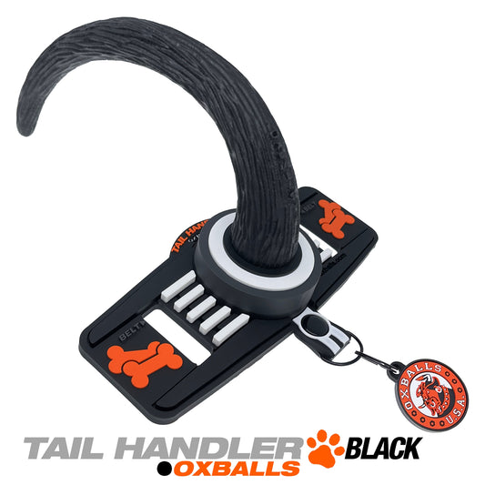 Tail Handler - Belt Strap Show Tail -  Black OX-3055-BLK
