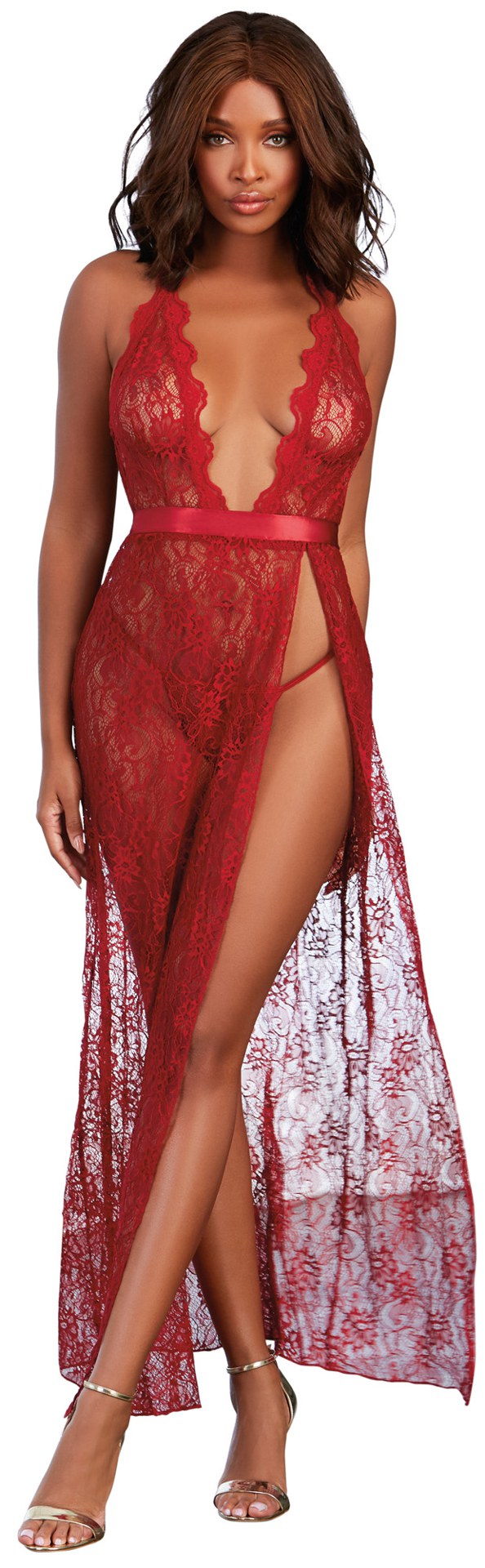 "Gown, G-String - Medium - Garnet DG-10460GARM"