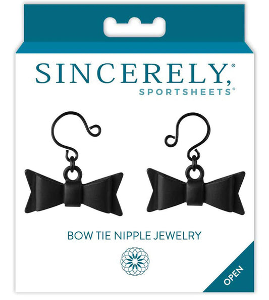 Bow Tie Nipple Jewelry - Black SS520-29