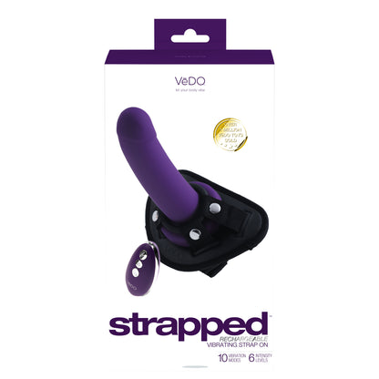 Strapped Rechargeable Strap on - Purple VI-S0713
