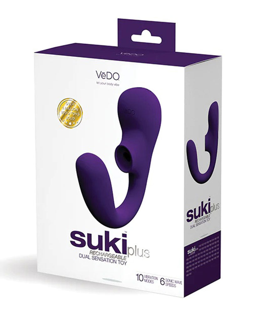 Suki Plus Rechargeable Dual Sonic Vibe - Deep  Purple VI-F1413