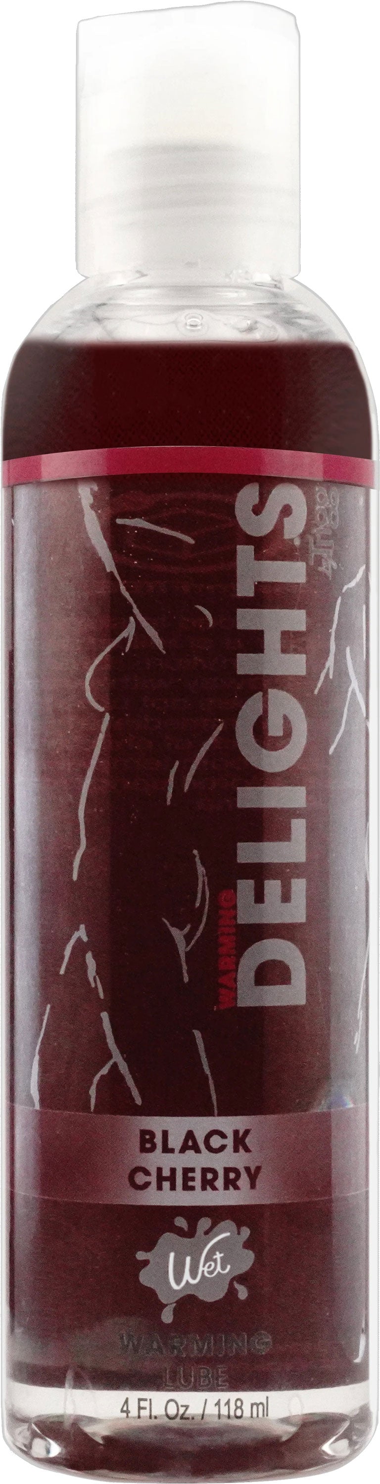 Warming Delights - Black Cherry - Flavored Lube 4 Oz WT20425