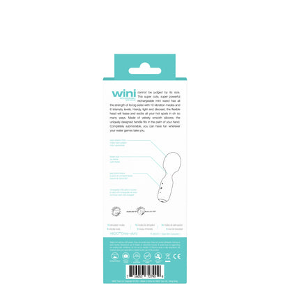 Wini Rechargeable Mini Wand - Turquoise VI-W0201