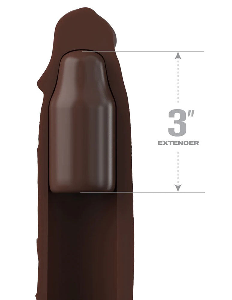 Fantasy X-Tensions Elite 7 Inch Extension With Strap - Brown PD4157-29