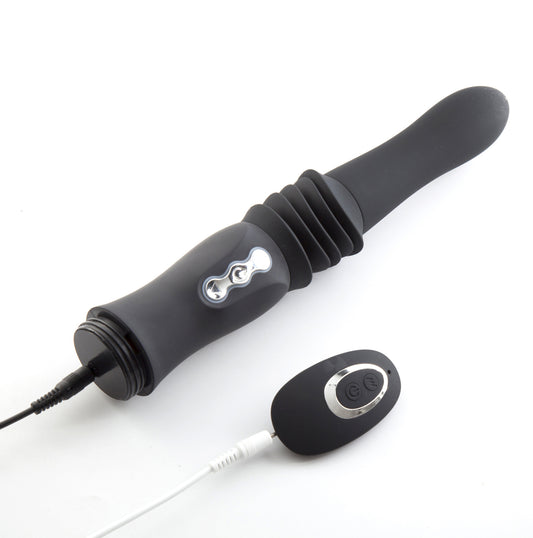 Max Silicone Thrusting Portable Love Machine - Black MTLM15102-BLK