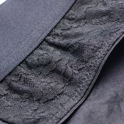 Lace Envy Black Crotchless Panty Harness - L/xl SU-AG453-LXL