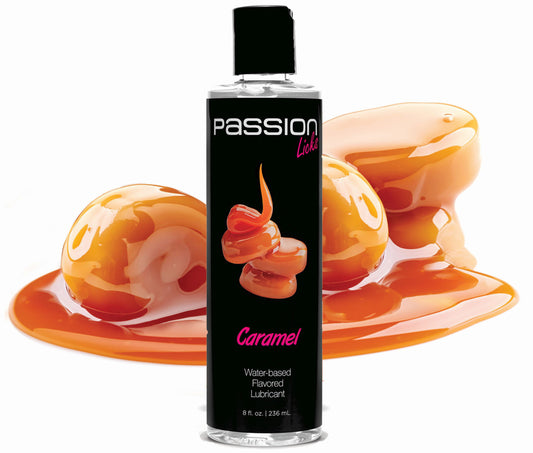 Passion Licks Caramel Water Based Flavored Lubricant 8 Oz PL-AE805-CARAM