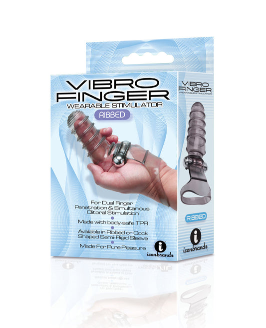 Vibro Finger Wearable Stimulator - Grey ICB2651-2