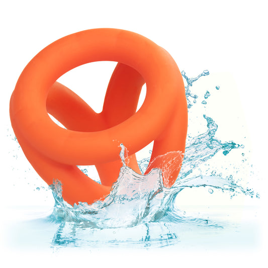 Alpha Liquid Silicone Tri-Ring - Orange Orange SE1492362