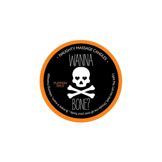 Naughty Massage Candle - Wanna Bone - Pumpkin Spice KS14308