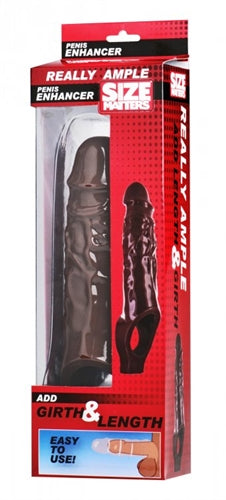 Really Ample Penis Enhancer Sheath - Brown SM-AE519