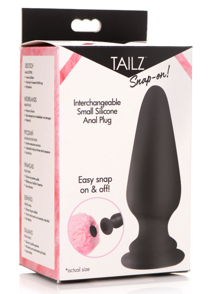 Snap-on Interchangeable Small Silicone Anal Plug TZ-AG837