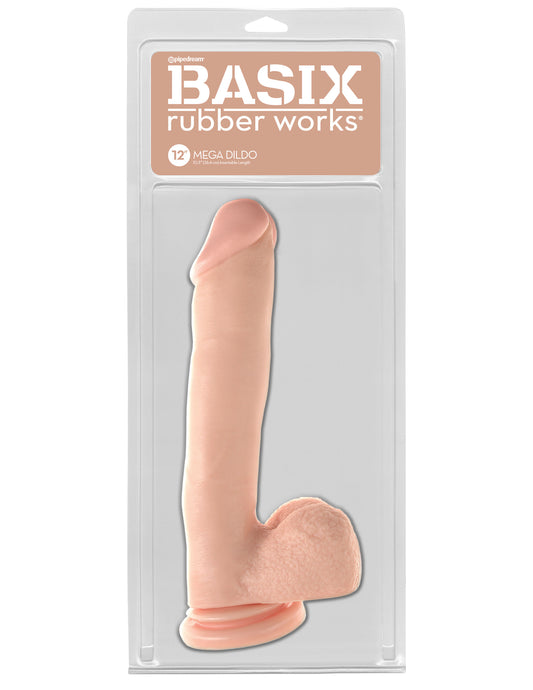 Basix Rubber Works 12 Inch Mega Dildo - Flesh PD4232-21
