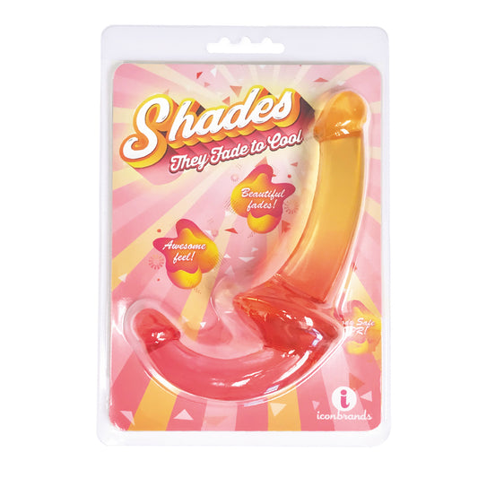 Shades - 9.5 Inch Strapless Double Dong - Pink to Orange IC1308